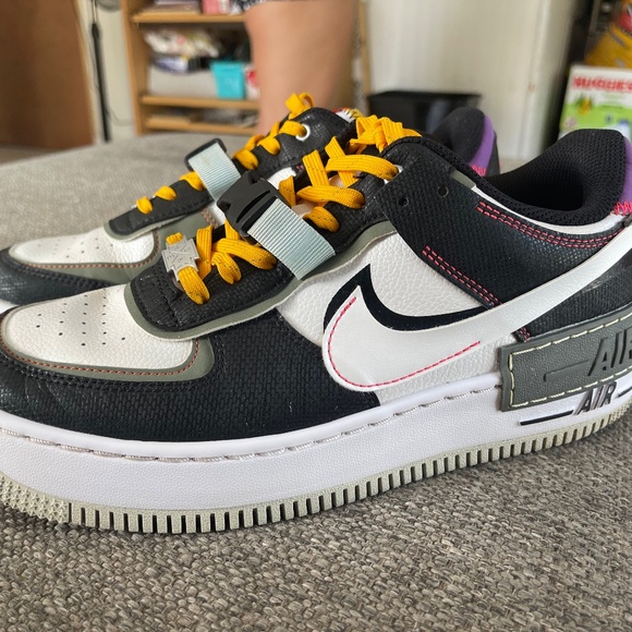 air force 1 shadow black white spiral sage